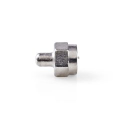   F-csatlakozó | Csatlakozó | Dugasz | Nikkelezett | 75 Ohm | Csavar | Fém | Ezüst | Műanyag Zacskó | 25 db
