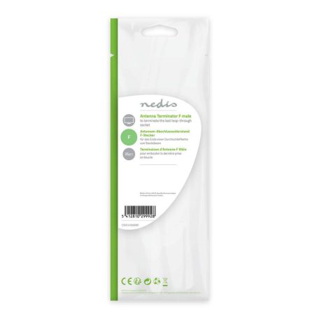 F-csatlakozó | Csatlakozó | Dugasz | Nikkelezett | 75 Ohm | Csavar | Fém | Ezüst | Műanyag Zacskó | 25 db