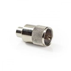   PL259 Connector | Egyenes | Dugasz | Nikkelezett | 75 Ohm | Forrasztó | Bemenő kábel átmérő: 7.0 mm | Fém | Ezüst | 25 db | Boríték