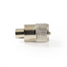 PL259 Connector | Egyenes | Dugasz | Nikkelezett | 75 Ohm | Forrasztó | Bemenő kábel átmérő: 7.0 mm | Fém | Ezüst | 25 db | Boríték
