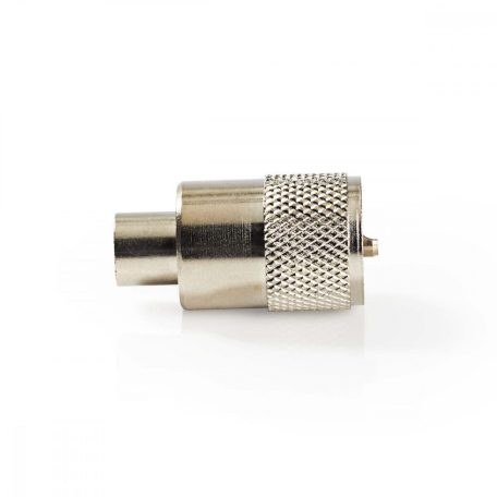 PL259 Connector | Egyenes | Dugasz | Nikkelezett | 75 Ohm | Forrasztó | Bemenő kábel átmérő: 7.0 mm | Fém | Ezüst | 25 db | Boríték