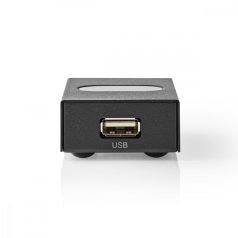   USB-kapcsoló | 2-Port port(s) | 1x USB A | 2 db USB B Aljzat | 480 Gbps | Fém | Fekete