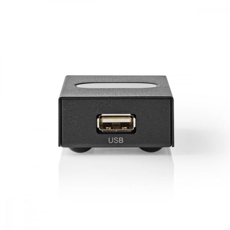 USB-kapcsoló | 2-Port port(s) | 1x USB A | 2 db USB B Aljzat | 480 Gbps | Fém | Fekete