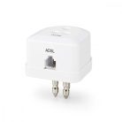 Telecom tipli | RJ11 | Olasz Dugasz | RJ11 Aljzat | Fehér