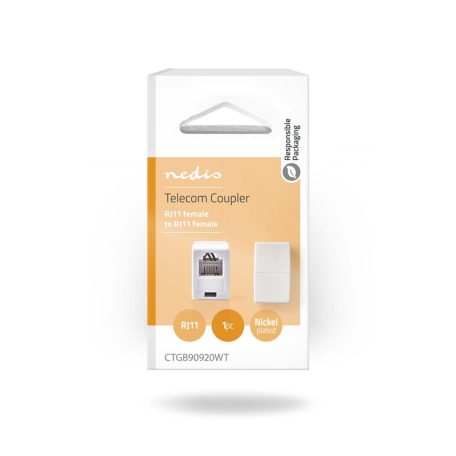 Hálózati csatlakozó | RJ11 | Nem Árnyékolt | RJ11 Aljzat | RJ11 Aljzat | Egyenes | ABS | Doboz