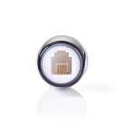 Anti-twist Telecom Adapter | Csatlakozó típus: RJ10 | Adaptertípus: Adapter | PVC | Átlátszó / Fekete