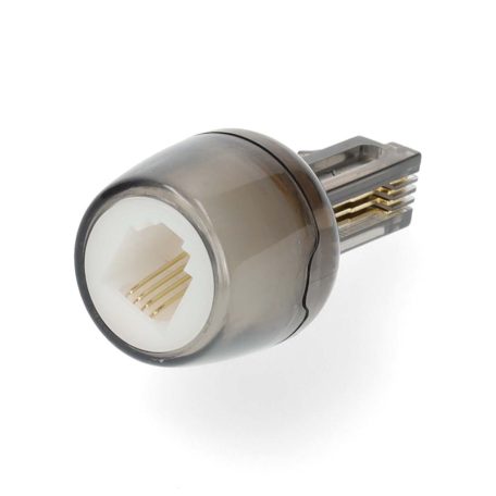 Anti-twist Telecom Adapter | Csatlakozó típus: RJ10 | Adaptertípus: Adapter | PVC | Átlátszó / Fekete