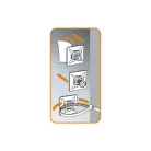 Kábelkötegelő talp 50db 19,5x19,5mm, fekete