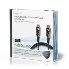 Aktív Optikai High Speed ​​HDMI Cable with Ethernet | HDMI™ Csatlakozó | HDMI™ Csatlakozó | 4K@60Hz | 18 Gbps | 10.0 m | Kerek | PVC | Fekete | Ajándék Dobozban