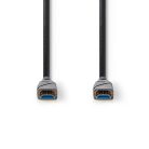 Aktív Optikai High Speed ​​HDMI Cable with Ethernet | HDMI™ Csatlakozó | HDMI™ Csatlakozó | 4K@60Hz | 18 Gbps | 40.0 m | Kerek | PVC | Fekete | Ajándék Dobozban