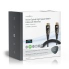 Aktív Optikai High Speed ​​HDMI Cable with Ethernet | HDMI™ Csatlakozó | HDMI™ Csatlakozó | 4K@60Hz | 18 Gbps | 40.0 m | Kerek | PVC | Fekete | Ajándék Dobozban