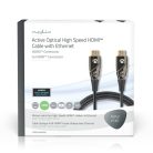 Aktív Optikai High Speed ​​HDMI Cable with Ethernet | HDMI™ Csatlakozó | HDMI™ Csatlakozó | 4K@60Hz | 18 Gbps | 50.0 m | Kerek | PVC | Fekete | Ajándék Dobozban