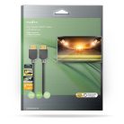 Nagy Sebességű HDMI ™ kábel Ethernet | HDMI™ Csatlakozó | HDMI™ Csatlakozó | 4K@60Hz | ARC | 18 Gbps | 10.0 m | Kerek | PVC | Antracit | Doboz