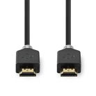 Nagy Sebességű HDMI ™ kábel Ethernet | HDMI™ Csatlakozó | HDMI™ Csatlakozó | 4K@60Hz | ARC | 18 Gbps | 2.00 m | Kerek | PVC | Antracit | Doboz