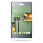 Nagy Sebességű HDMI ™ kábel Ethernet | HDMI™ Csatlakozó | HDMI™ Csatlakozó | 4K@60Hz | ARC | 18 Gbps | 5.00 m | Kerek | PVC | Antracit | Doboz