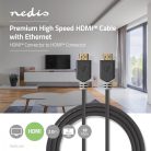 Premium Nagysebességű HDMI ™ kábel Ethernet | HDMI™ Csatlakozó | HDMI™ Csatlakozó | 4K@60Hz | 18 Gbps | 2.00 m | Kerek | PVC | Antracit | Doboz
