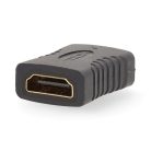 HDMI™ adapter | HDMI™ Kimenet | HDMI™ Kimenet | Aranyozott | Egyenes | PVC | Antracit | 1 db | Doboz