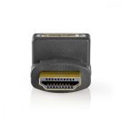 HDMI™ adapter | HDMI™ Csatlakozó | HDMI™ Aljzat | Aranyozott | Könyök 270 ° | ABS | Antracit | 1 db | Ablakos Doboz