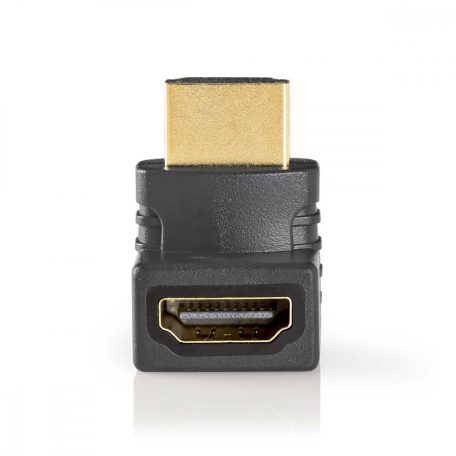 HDMI™ adapter | HDMI™ Csatlakozó | HDMI™ Aljzat | Aranyozott | Könyök 270 ° | ABS | Antracit | 1 db | Ablakos Doboz