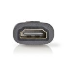 HDMI™ adapter | HDMI™ Mini Csatlakozó | HDMI™ Kimenet | Aranyozott | Egyenes | ABS | Antracit | 1 db | Doboz