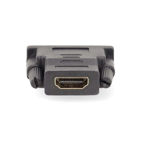 HDMI™ adapter | HDMI™ Kimenet | DVI-D 24+1-Érintkezős Dugasz | Aranyozott | Egyenes | PVC | Antracit | 1 db | Ablakos Doboz
