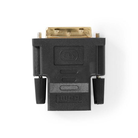 HDMI™ adapter | HDMI™ Kimenet | DVI-D 24+1-Érintkezős Dugasz | Aranyozott | Egyenes | PVC | Antracit | 1 db | Ablakos Doboz