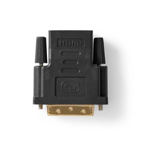 HDMI™ adapter | HDMI™ Kimenet | DVI-D 24+1-Érintkezős Dugasz | Aranyozott | Egyenes | PVC | Antracit | 1 db | Ablakos Doboz