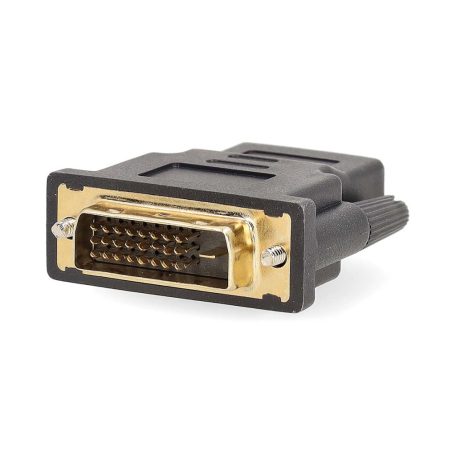 HDMI™ adapter | HDMI™ Kimenet | DVI-D 24+1-Érintkezős Dugasz | Aranyozott | Egyenes | PVC | Antracit | 1 db | Ablakos Doboz