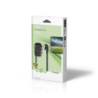 SCART Switchbox | SCART Dugasz | 3x SCART Aljzat | Nikkelezett | Maximális felbontás: 800x480 | 0.50 m | Kerek | PVC | Fekete | Doboz