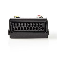  SCART adapter | SCART Dugasz | S-Video Female / SCART Aljzat / 3x RCA Aljzat | Nikkelezett | Kapcsolható | ABS | Fekete | 1 db | Doboz