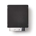 SCART adapter | SCART Dugasz | S-Video Female / SCART Aljzat / 3x RCA Aljzat | Nikkelezett | Kapcsolható | ABS | Fekete | 1 db | Doboz