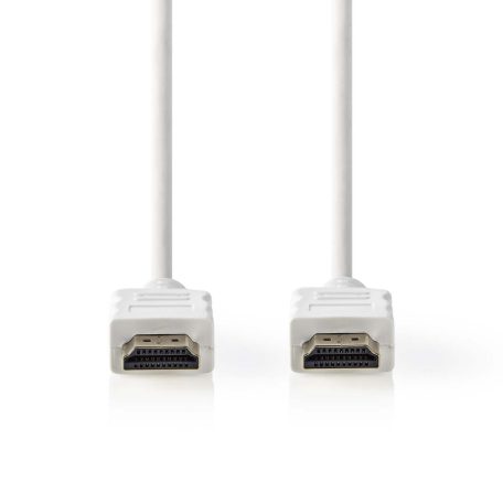 Nagy Sebességű HDMI ™ kábel Ethernet | HDMI™ Csatlakozó | HDMI™ Csatlakozó | 4K@30Hz | ARC | 10.2 Gbps | 2.00 m | Kerek | PVC | Fehér | Doboz