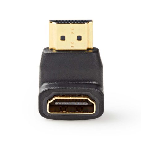HDMI™ adapter | HDMI™ Csatlakozó | HDMI™ Kimenet | Aranyozott | Könyök 90 ° | ABS | Fekete | 1 db | Doboz
