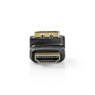 HDMI™ adapter | HDMI™ Csatlakozó | HDMI™ Kimenet | Aranyozott | Könyök 270 ° | ABS | Fekete | 1 db | Doboz