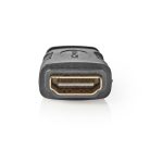 HDMI™ adapter | HDMI™ Mini Csatlakozó | HDMI™ Kimenet | Aranyozott | Egyenes | ABS | Fekete | 1 db | Buborékfólia