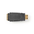 HDMI™ adapter | HDMI™ Mini Csatlakozó | HDMI™ Kimenet | Aranyozott | Egyenes | ABS | Fekete | 1 db | Buborékfólia