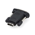 HDMI™ adapter | DVI-D 24+1-Érintkezős Dugasz | HDMI™ Kimenet | Nikkelezett | Egyenes | ABS | Fekete | 1 db | Doboz