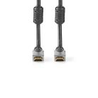 Nagy Sebességű HDMI ™ kábel Ethernet | HDMI™ Csatlakozó | HDMI™ Csatlakozó | 4K@60Hz | 18 Gbps | 0.80 m | Kerek | PVC | Antracit | Doboz