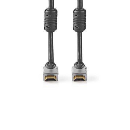 Nagy Sebességű HDMI ™ kábel Ethernet | HDMI™ Csatlakozó | HDMI™ Csatlakozó | 4K@60Hz | 18 Gbps | 0.80 m | Kerek | PVC | Antracit | Doboz