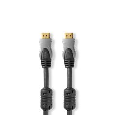   Nagy Sebességű HDMI ™ kábel Ethernet | HDMI™ Csatlakozó | HDMI™ Csatlakozó | 4K@30Hz | 10.2 Gbps | 10.0 m | Kerek | PVC | Antracit | Doboz