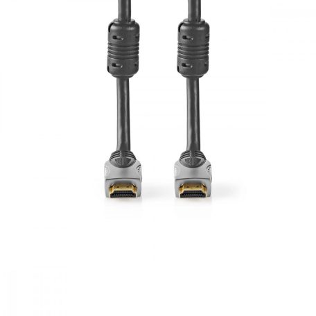 Nagy Sebességű HDMI ™ kábel Ethernet | HDMI™ Csatlakozó | HDMI™ Csatlakozó | 4K@60Hz | 18 Gbps | 1.50 m | Kerek | PVC | Antracit | Doboz