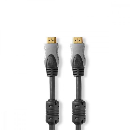 Nagy Sebességű HDMI ™ kábel Ethernet | HDMI™ Csatlakozó | HDMI™ Csatlakozó | 4K@60Hz | 18 Gbps | 2.50 m | Kerek | PVC | Antracit | Doboz