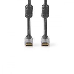  Nagy Sebességű HDMI ™ kábel Ethernet | HDMI™ Csatlakozó | HDMI™ Csatlakozó | 4K@60Hz | 18 Gbps | 5.00 m | Kerek | PVC | Antracit | Doboz