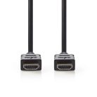Nagy Sebességű HDMI ™ kábel Ethernet | HDMI™ Csatlakozó | HDMI™ Csatlakozó | 4K@30Hz | ARC | 10.2 Gbps | 7.50 m | Kerek | PVC | Fekete | Label