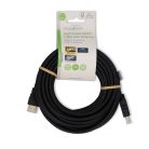 Nagy Sebességű HDMI ™ kábel Ethernet | HDMI™ Csatlakozó | HDMI™ Csatlakozó | 4K@30Hz | ARC | 10.2 Gbps | 7.50 m | Kerek | PVC | Fekete | Label