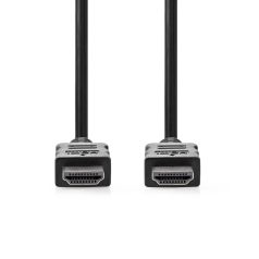   Nagy Sebességű HDMI ™ kábel Ethernet | HDMI™ Csatlakozó | HDMI™ Csatlakozó | 4K@30Hz | ARC | 10.2 Gbps | 1.00 m | Kerek | PVC | Fekete | Label