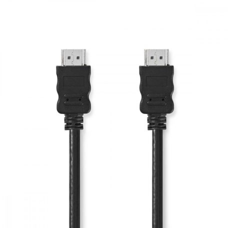 Nagy Sebességű HDMI ™ kábel Ethernet | HDMI™ Csatlakozó | HDMI™ Csatlakozó | 4K@30Hz | ARC | 10.2 Gbps | 2.00 m | Kerek | PVC | Fekete | Label