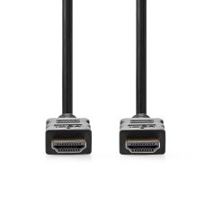   Nagy Sebességű HDMI ™ kábel Ethernet | HDMI™ Csatlakozó | HDMI™ Csatlakozó | 4K@30Hz | ARC | 10.2 Gbps | 25.0 m | Kerek | PVC | Fekete | Label