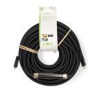 Nagy Sebességű HDMI ™ kábel Ethernet | HDMI™ Csatlakozó | HDMI™ Csatlakozó | 4K@30Hz | ARC | 10.2 Gbps | 25.0 m | Kerek | PVC | Fekete | Label