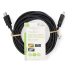 Nagy Sebességű HDMI ™ kábel Ethernet | HDMI™ Csatlakozó | HDMI™ Csatlakozó | 4K@30Hz | ARC | 10.2 Gbps | 5.00 m | Kerek | PVC | Fekete | Label